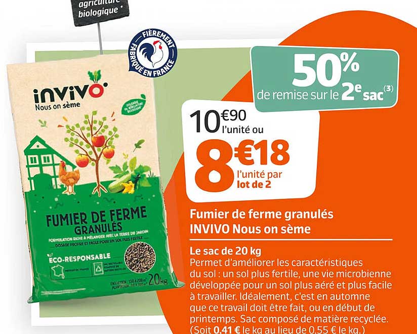 Fumier De Ferme Granulés Invivo Nous On Sème