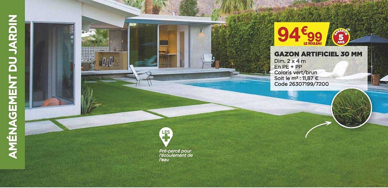 Gazon Artificiel 30 Mm