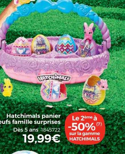 hatchimals panier oeufs famille surprises