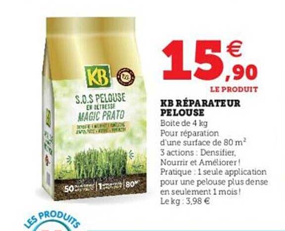 kb réparateur pelouse