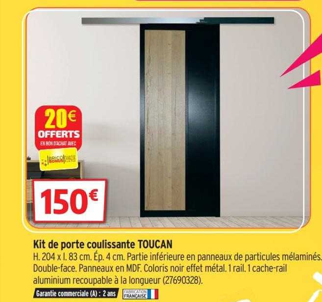 kit de porte coulissante toucan