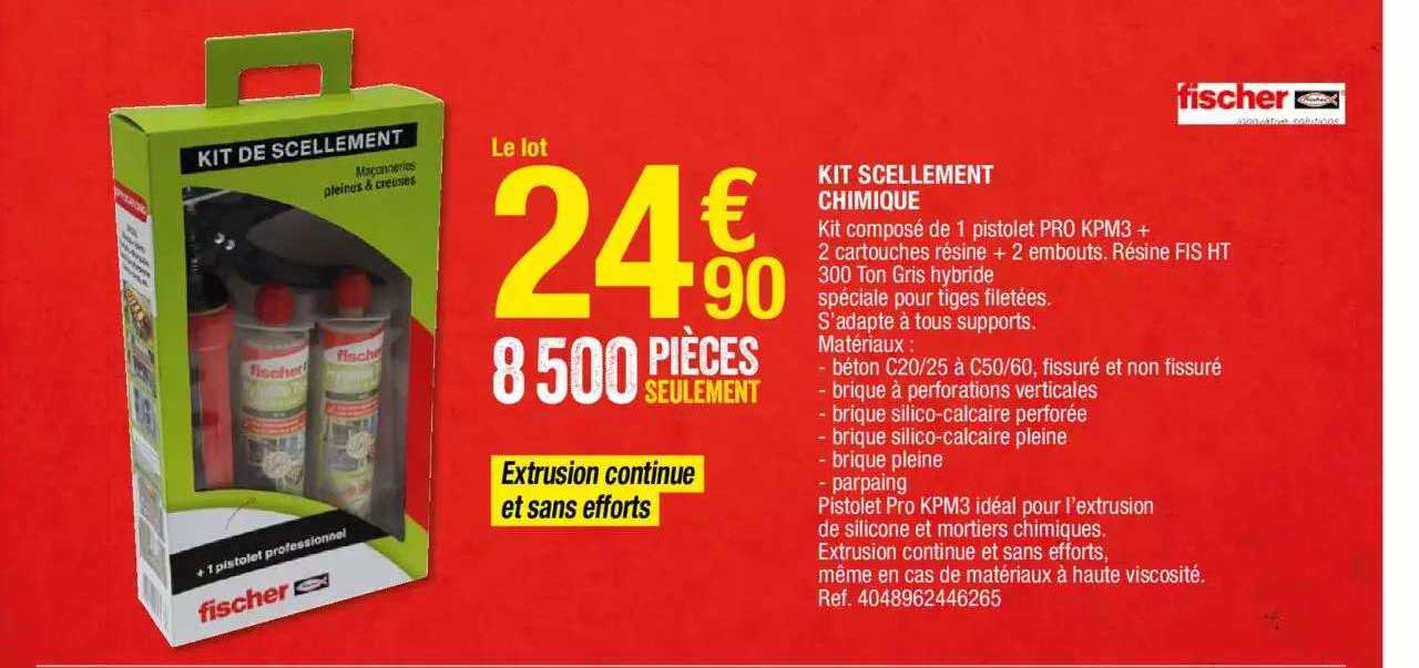 kit scellement chimique