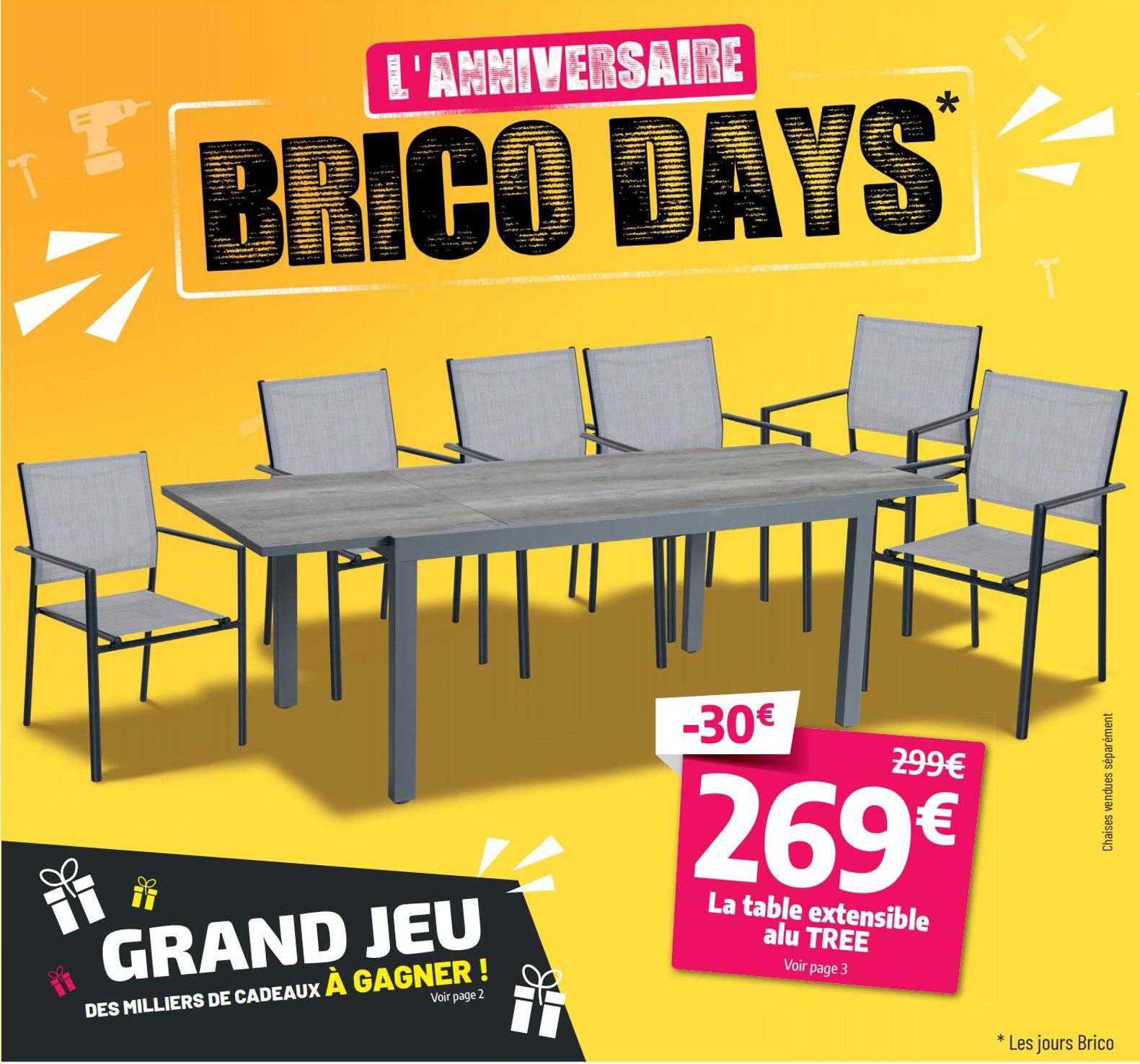 la table extensible alu tree