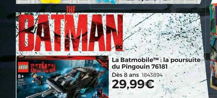 le batmobile : la poursuite du pingouin 76181