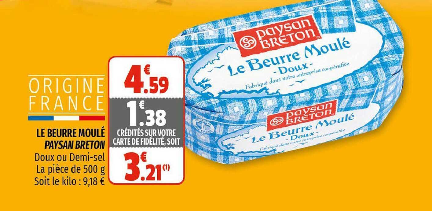 le beurre moulé paysan breton