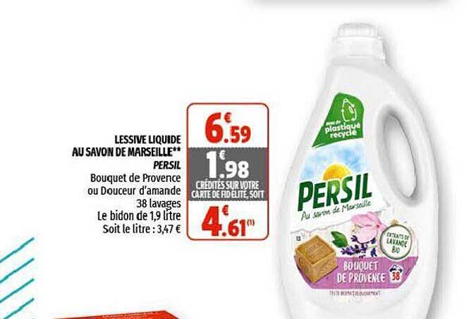 Lessive Liquide Au Savon De Marseille Persil