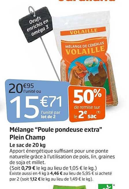 mélange "poule pondeuse extra" plein champ