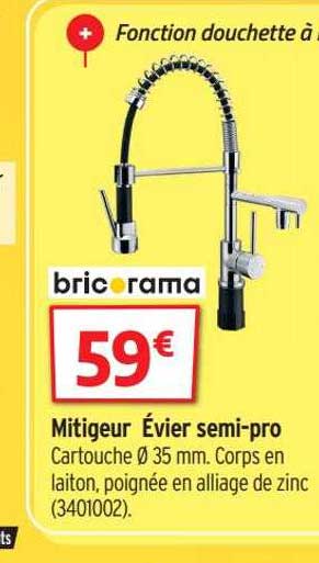 mitigeur évier semi-pro