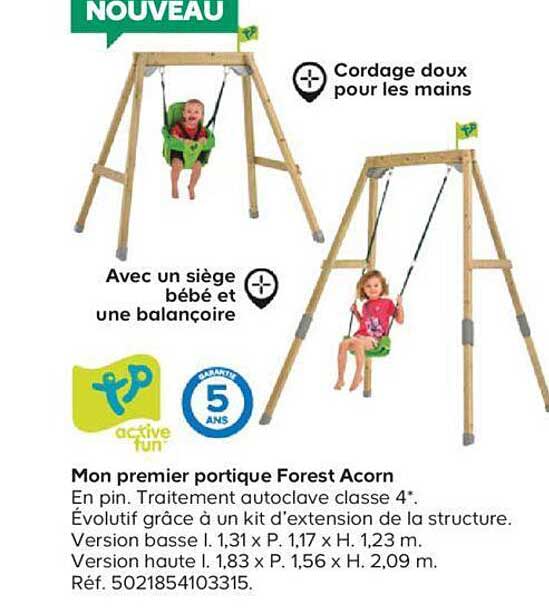 mon premier portique forest acorn