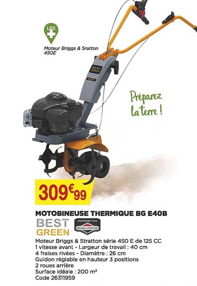 motobineuse thermique bg e40b bestgreen