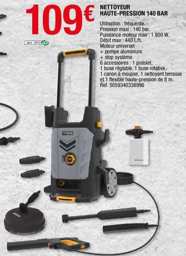 nettoyeur haute-pression 140 bar