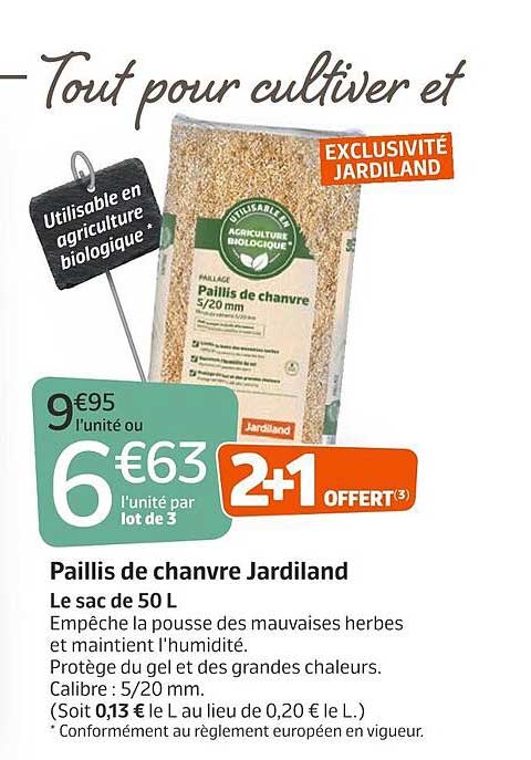 Paillis De Chanvre Jardiland