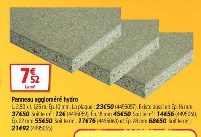 panneau aggloméré hydro