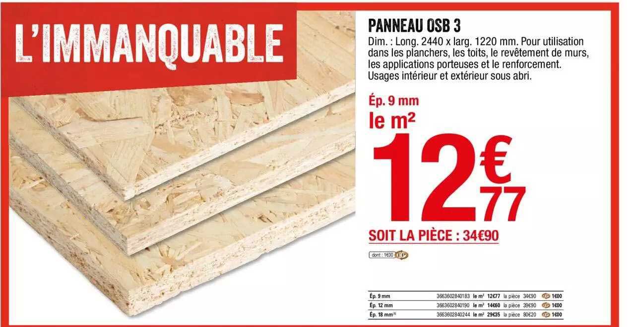 Panneau Osb 3