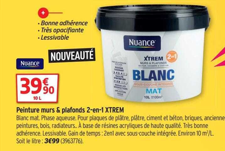 Peinture Murs & Plafonds 2-en-1 Xtrem Nuance