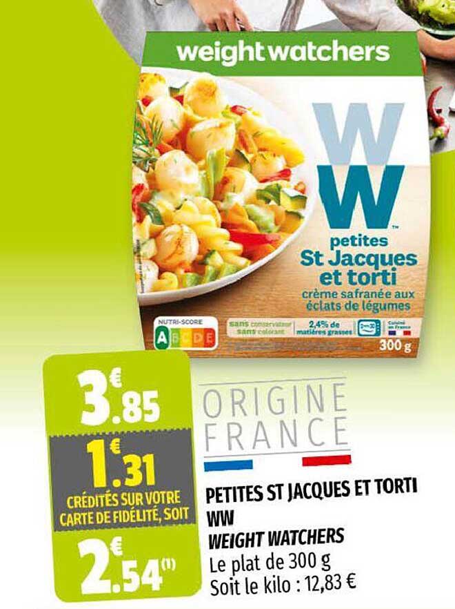 petites st jacques et torti ww weight watchers
