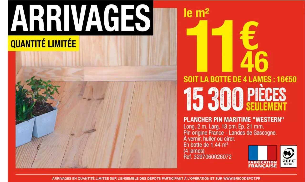 Plancher Pin Maritime "western"