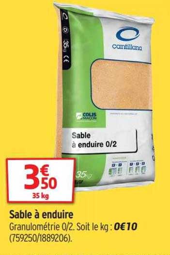 sable à enduire