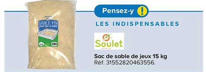 sac de sable de jeux 15 kg soulet