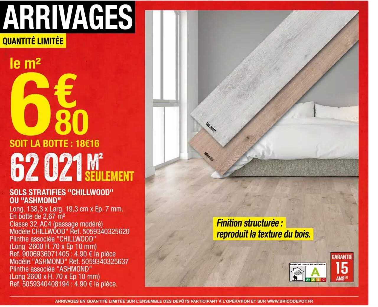 sols stratifiés "chillwood" ou "ashmond"