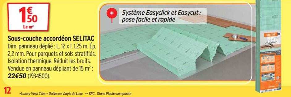 sous-couche accordéon selitac