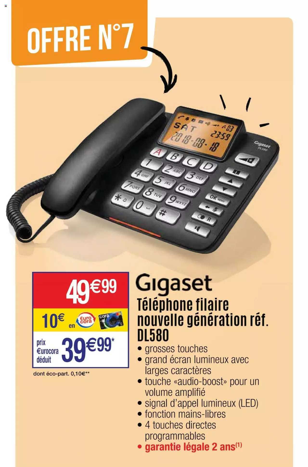 téléphone filaire nouvelle génération gigaset