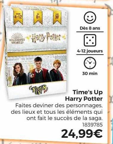 time's up harry potter