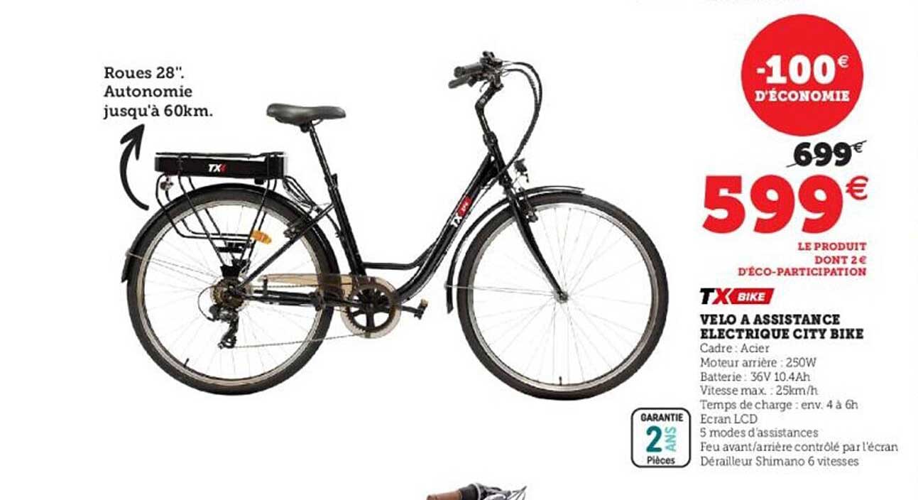 vélo à assistance électrique city bike