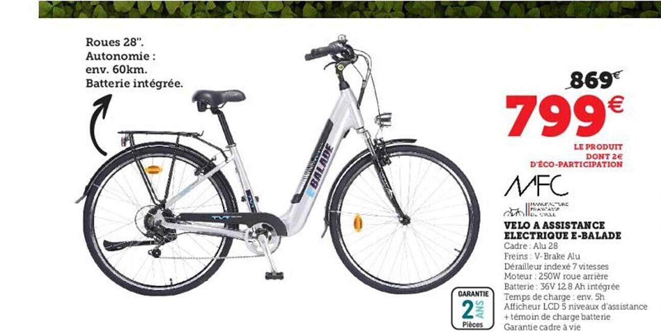 vélo à assistance électrique e-balade