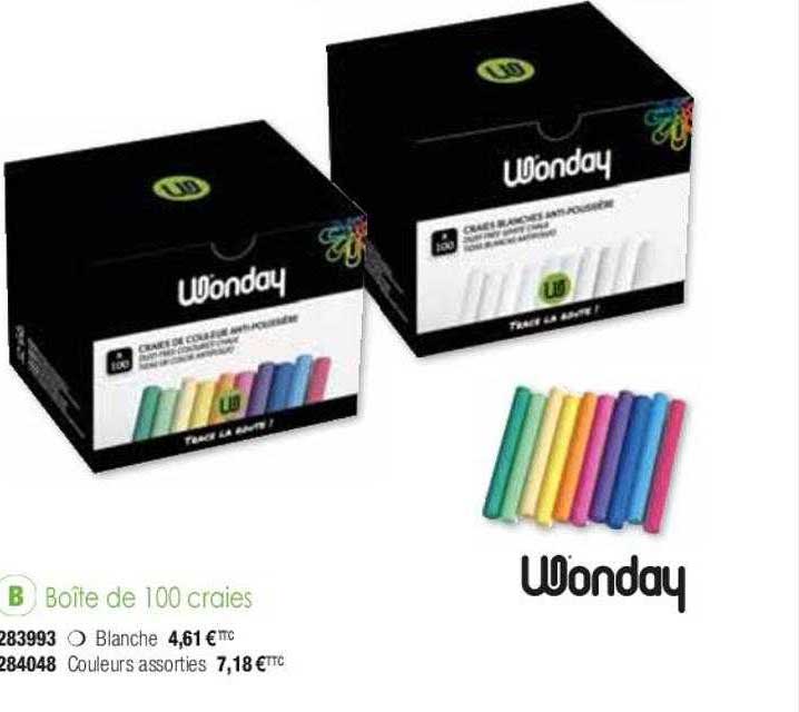 Boîte De 100 Craies Wonday