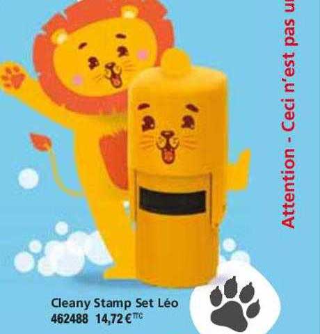 cleany stamp set léo