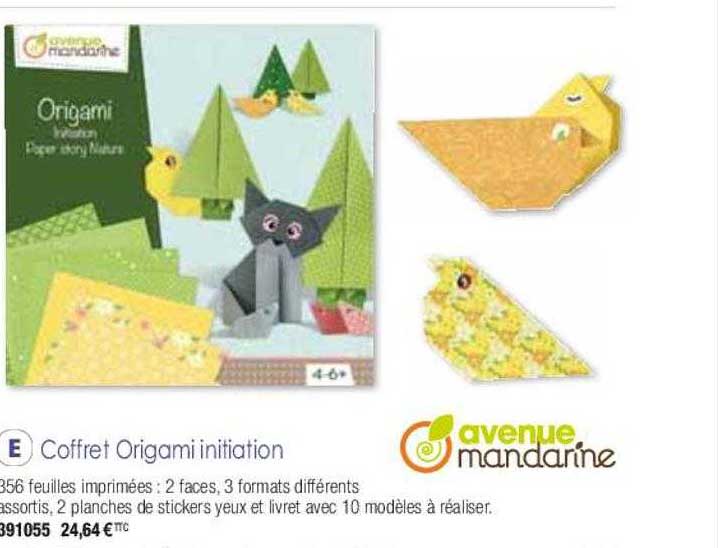 coffret origami initiation avenue mandarine