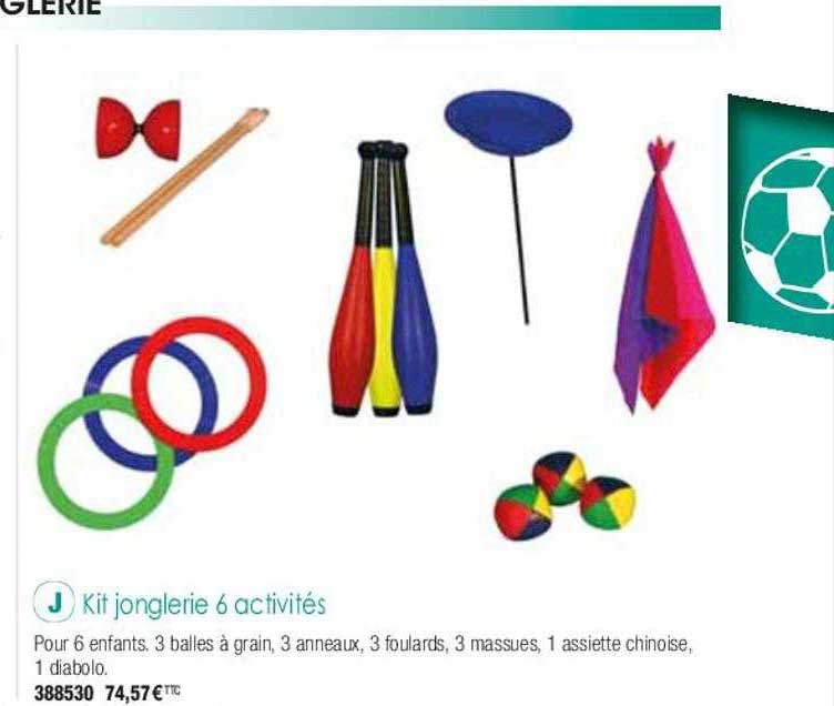 kit jonglerie 6 activités