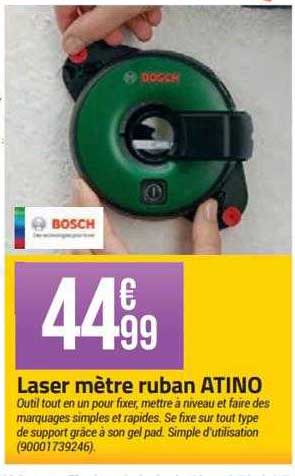 laser mètre ruban atino bosch