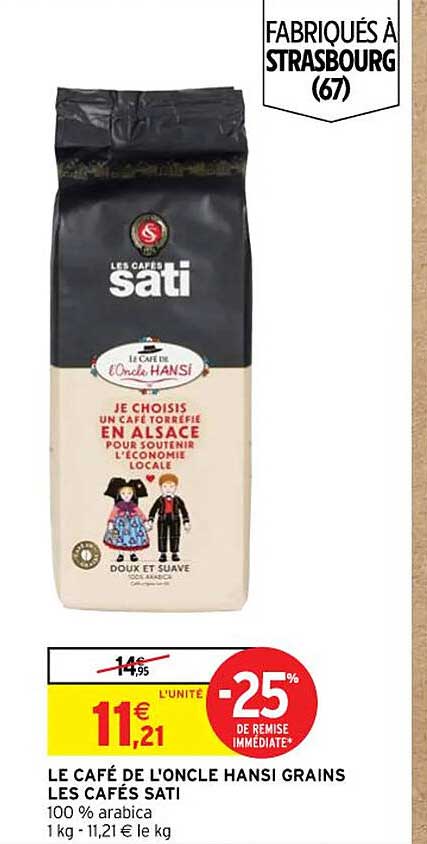 le café de l'oncle hansi grains les cafés sati