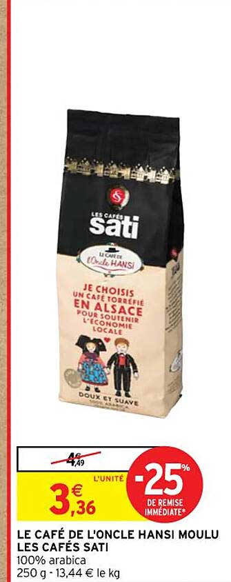 le café de l'oncle hansi moulu les cafés sati