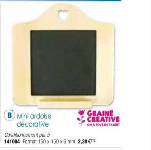 mini ardoise décorative graine créative