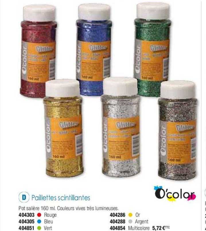paillettes scintillantes o'color
