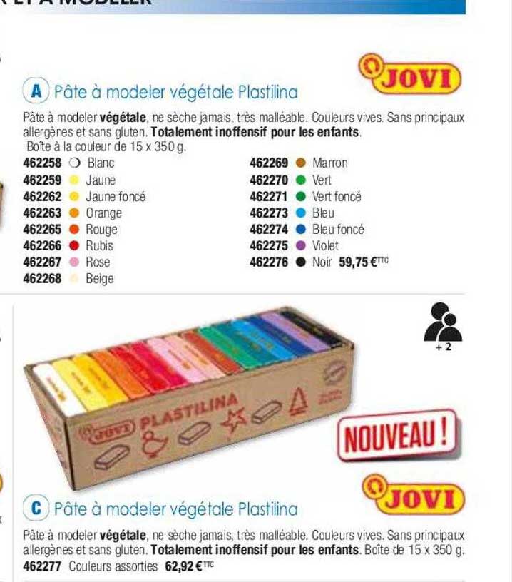 Pâte à Modeler Végétale Plastilina Jovi