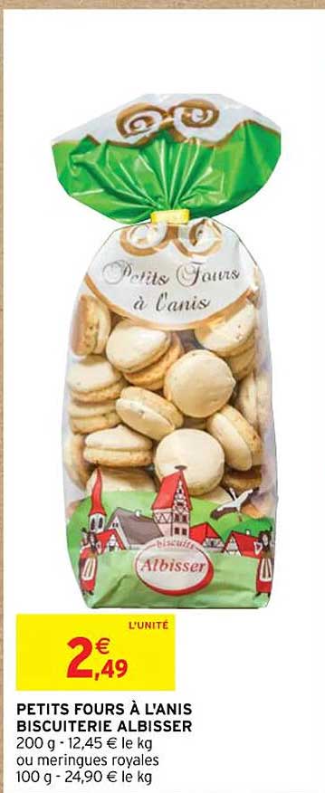 petits fours à l'anis biscuiterie albisser