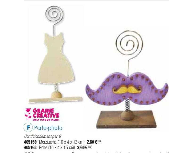 porte-photo graine créative