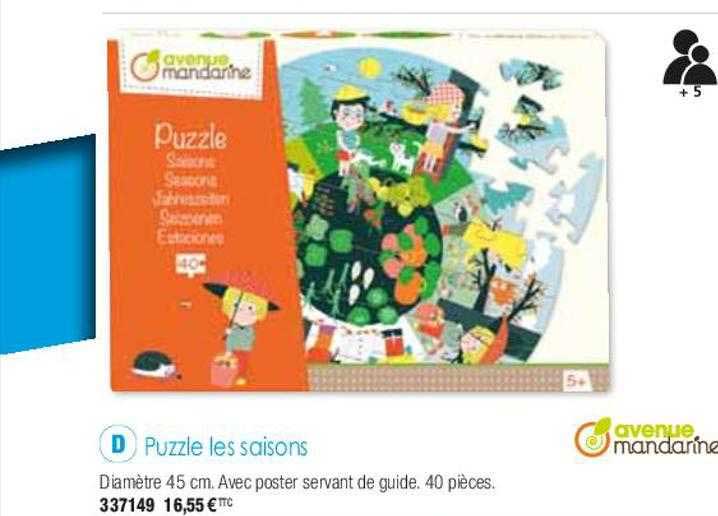 puzzle les saisons avenue mandarine