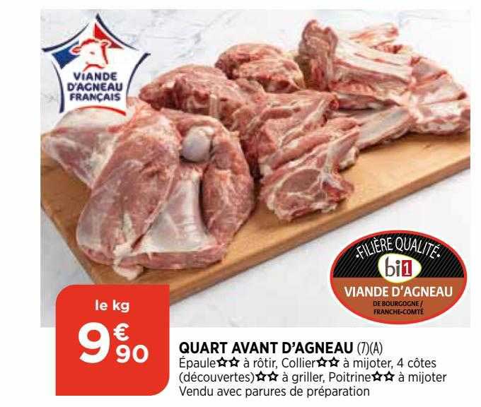 quart avant d'agneau