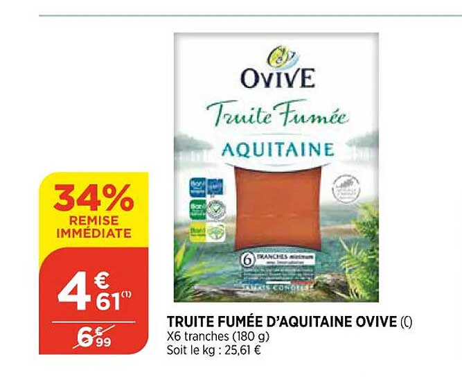 truite fumée d'aquitaine ovive