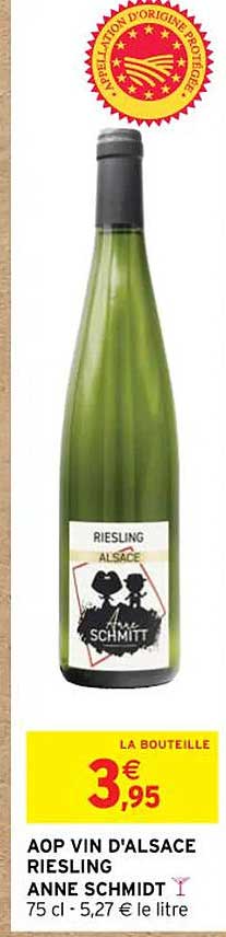 aop vin d'alsace riesling anne schmidt