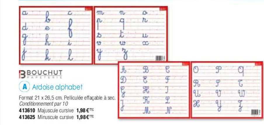 Ardoise Alphabet Bouchut