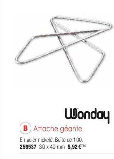 attache géante wonday