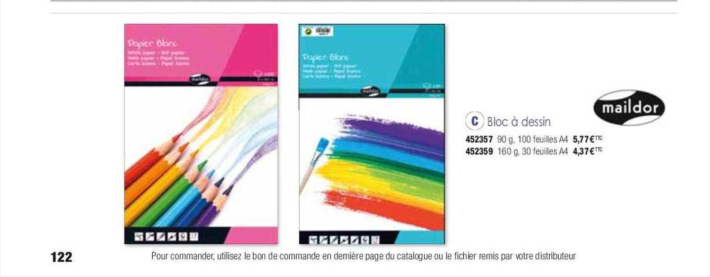 bloc à dessin maildor