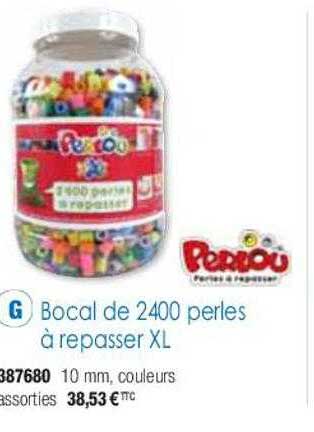 bocal de 2400 perles à repasser xl perlou