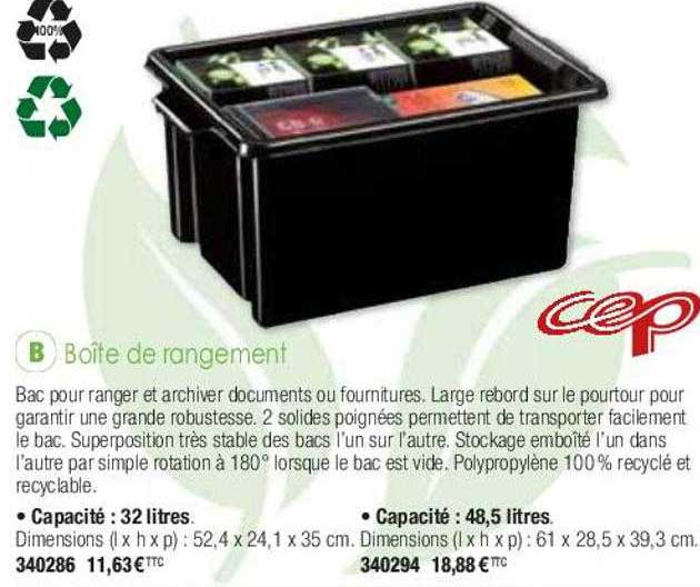 Boîte De Rangement Cep